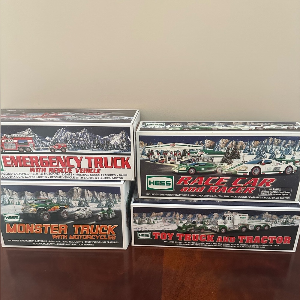 Hess Toy Trucks
Never used, original box.
EACH Truck-15.00